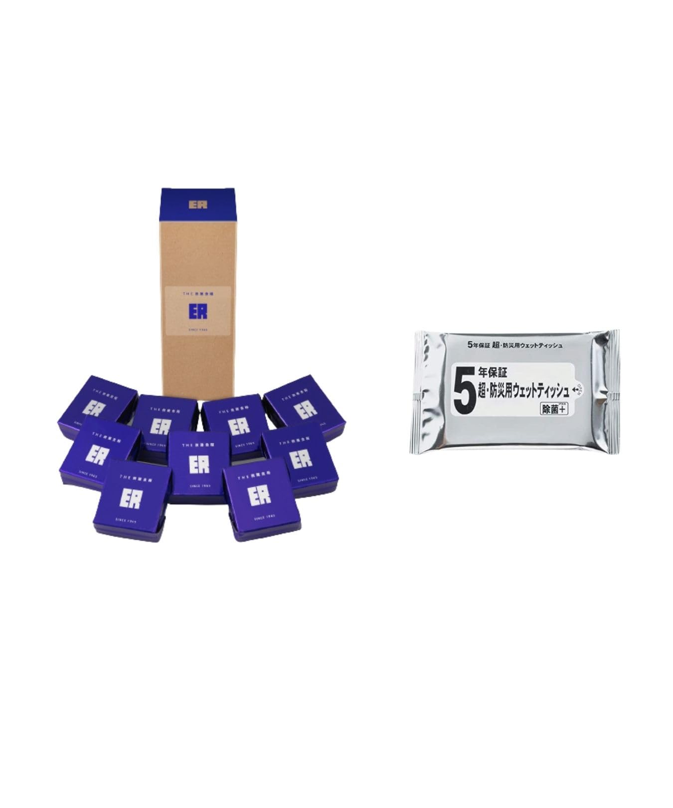 Amazon | [セット品]萬有栄養 THE救難食糧ER 9食入り1個 防災ウェット